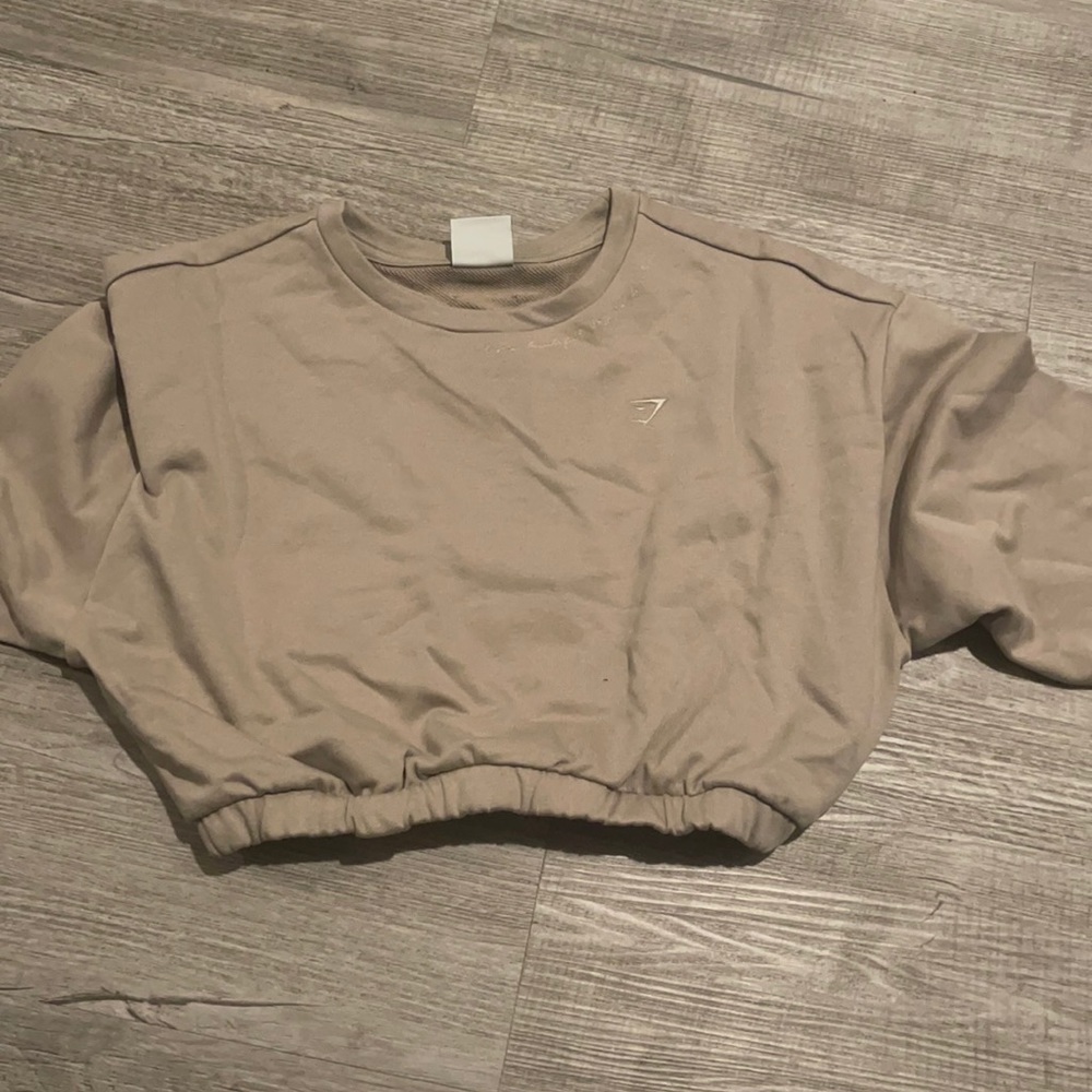 Gymshark crop top long sleeve hoodie